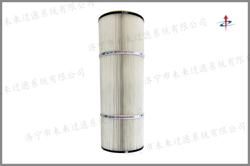 拋丸機除塵濾筒是一種用來進行過濾的筒狀元件，濾筒的濾料可選國產或進口聚酯長纖維無紡布