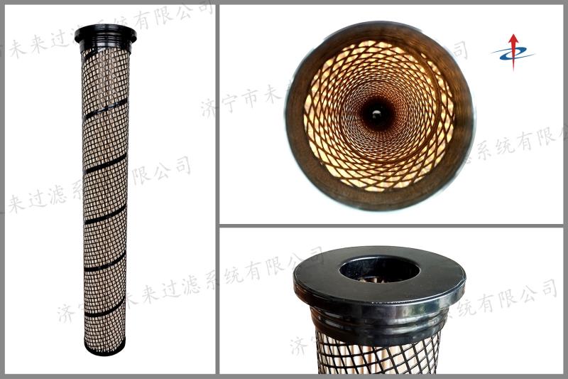 耐高溫除塵濾筒根據(jù)實(shí)際的使用工況，選用原裝進(jìn)口阻燃濾材使整個(gè)濾筒具有良好的阻燃性能