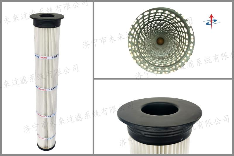 聚酯纖維PTFE覆膜濾筒（噴塑端蓋）